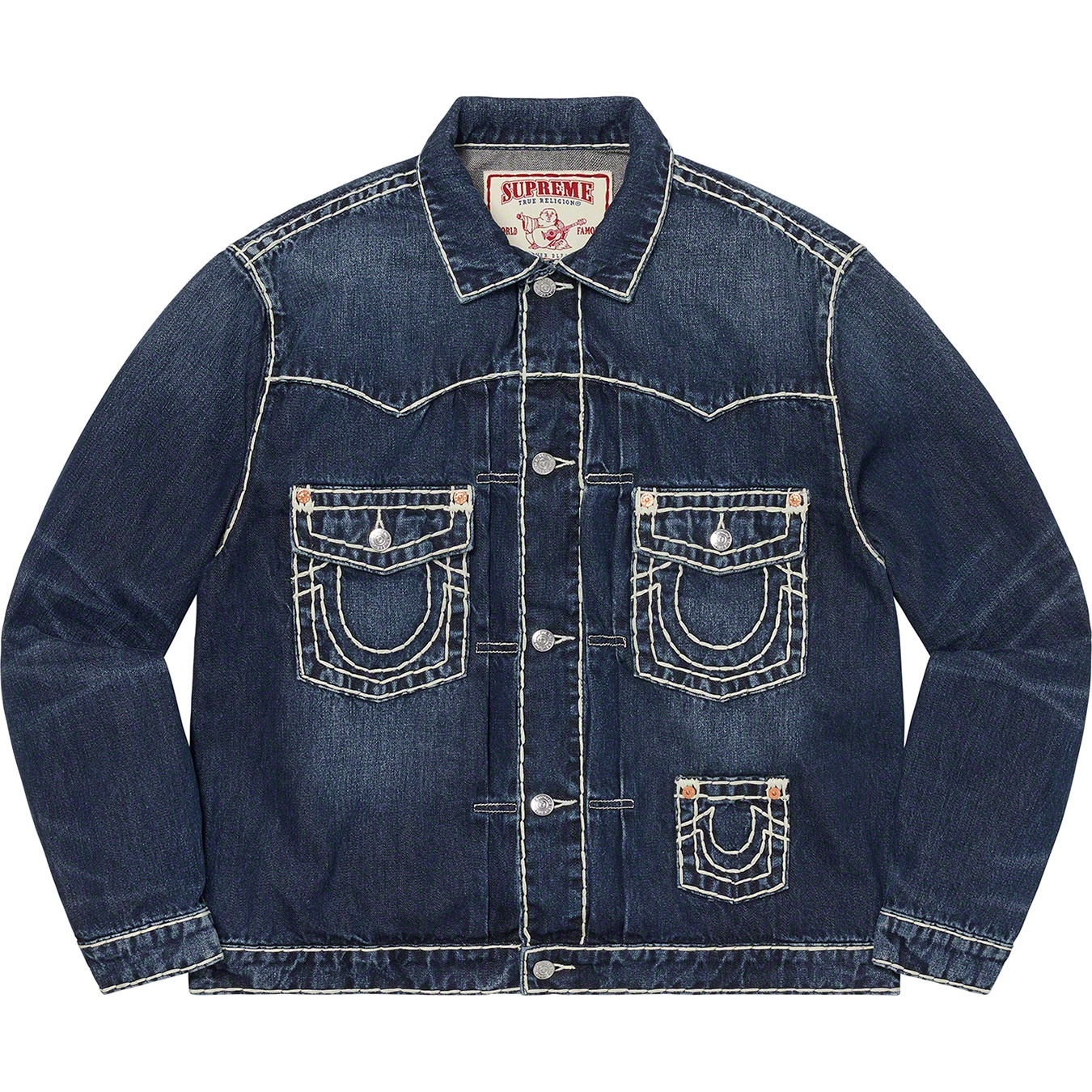 Supreme®/True Religion® Denim Trucker Jacket view 6